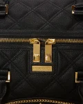 NOIR QUILT GOLD CHAIN SHARK DUFFLE