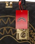 NOIR QUILT GOLD CHAIN SHARK DUFFLE