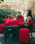 RED RIVIERA MINI DUFFLE