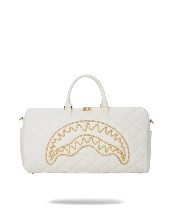RIVIERA LE BLANC GOLD CHAIN SHARK DUFFLE