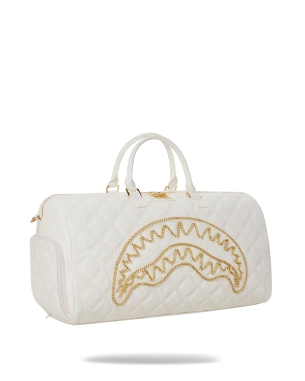 RIVIERA LE BLANC GOLD CHAIN SHARK DUFFLE