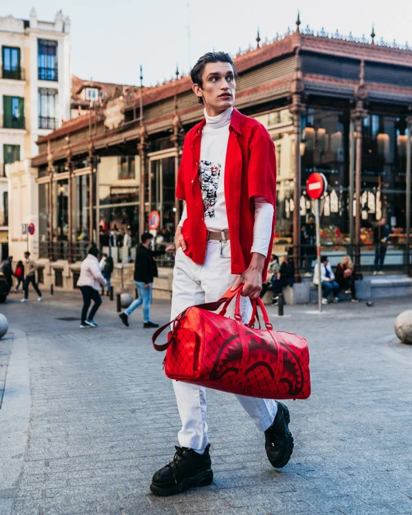 MONEY PATTERN BRICK DUFFLE