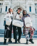MONEY PATTERN POWDER EMPEROR DUFFLE