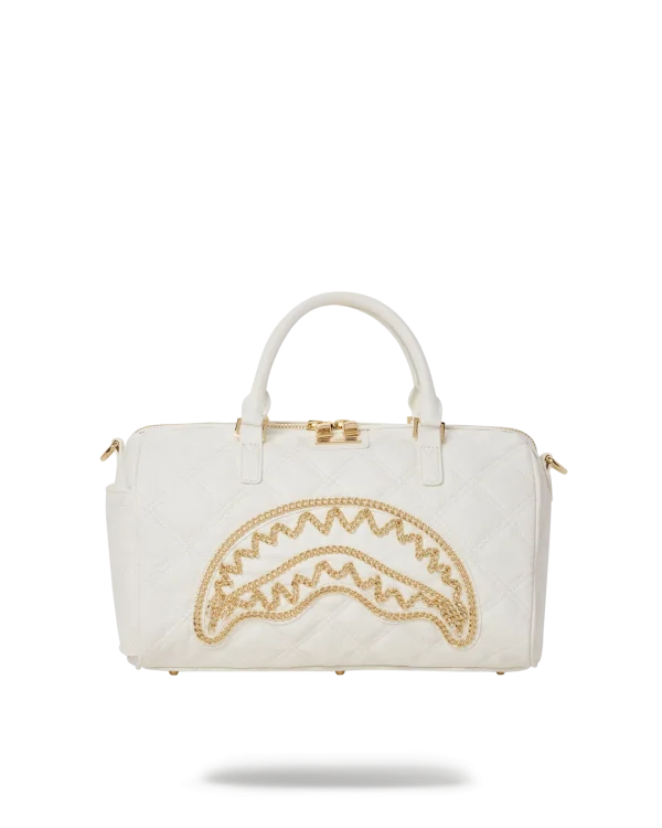RIVIERA LE BLANC GOLD CHAIN SHARK MINI DUFFLE