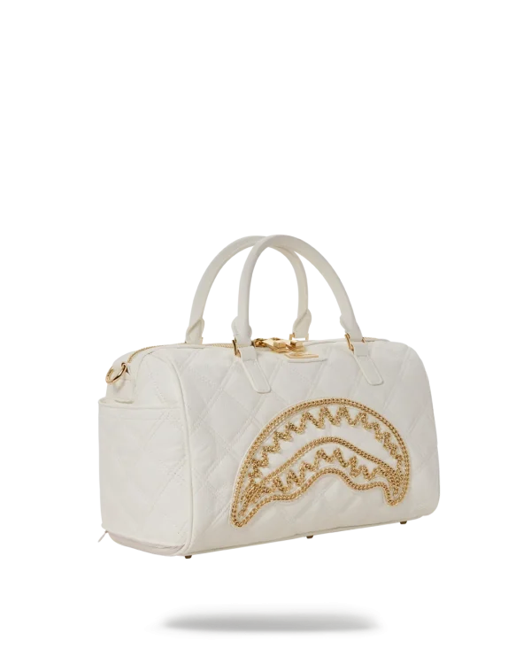 RIVIERA LE BLANC GOLD CHAIN SHARK MINI DUFFLE