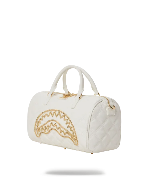 RIVIERA LE BLANC GOLD CHAIN SHARK MINI DUFFLE
