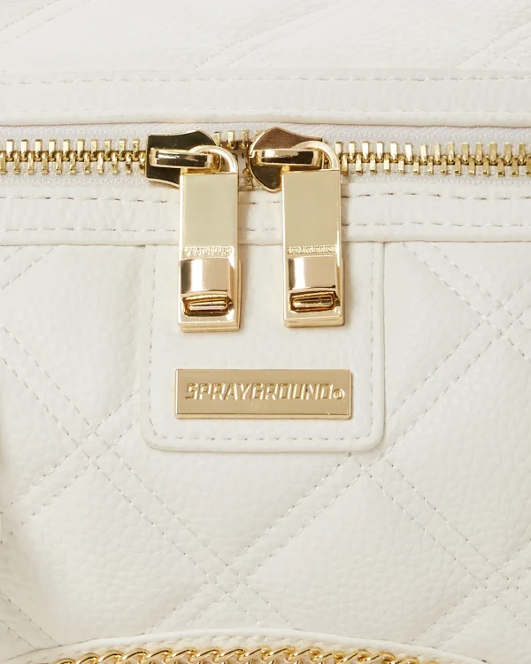 RIVIERA LE BLANC GOLD CHAIN SHARK MINI DUFFLE