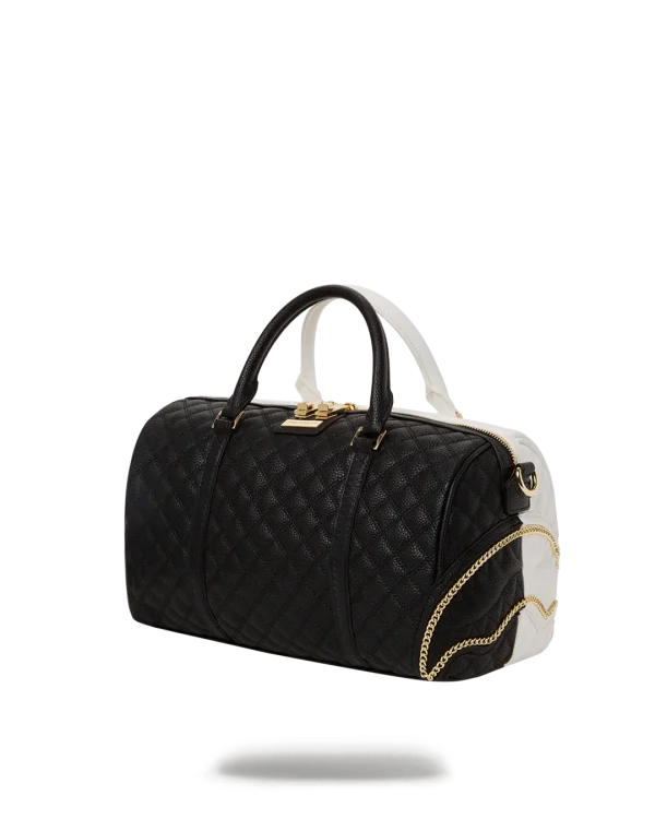 LEVELED UP SPLIT QUILT SHARK MINI DUFFLE