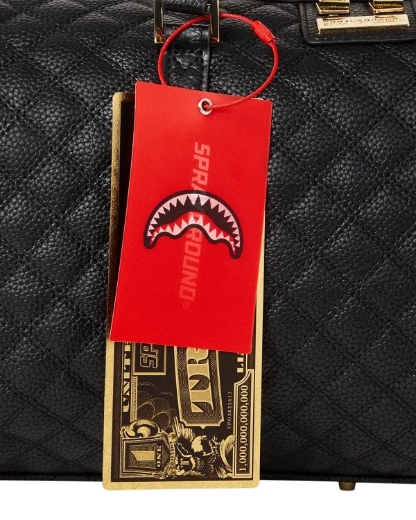 LEVELED UP SPLIT QUILT SHARK MINI DUFFLE