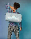 MIRASHAKU IRIDESCENT QUILT DUFFLE