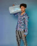 MIRASHAKU IRIDESCENT QUILT DUFFLE