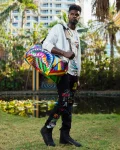 SHARKS IN PARIS CITY STREAKS DUFFLE