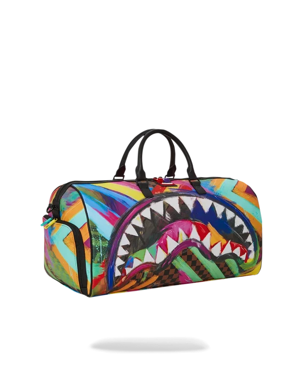 SHARKS IN PARIS CITY STREAKS DUFFLE