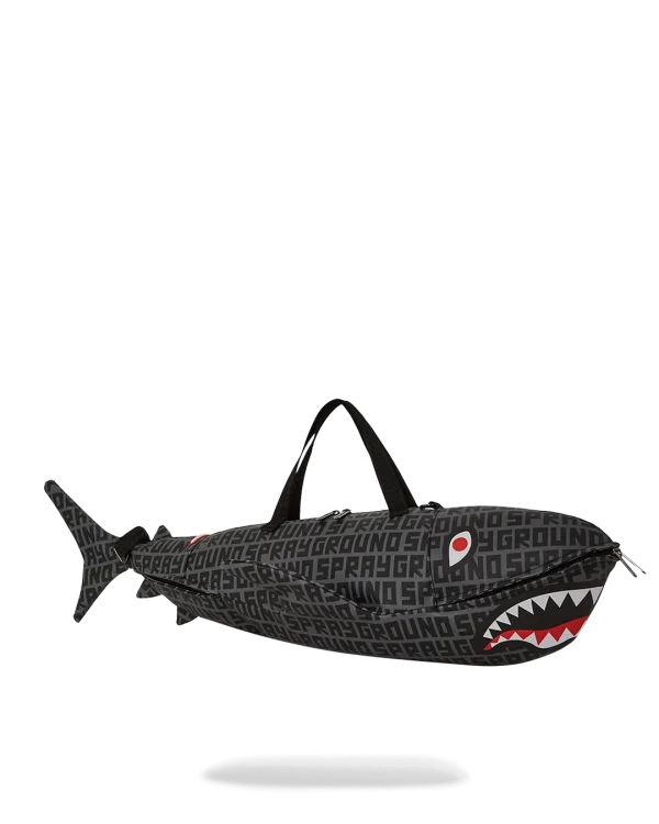 SHARKFINITY STEALTH PILOT SHARK SHAPE DUFFLE