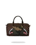 EXTERIOR GOLD ZIP POCKET SHARKS IN PARIS MINI DUFFLE