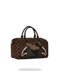 EXTERIOR GOLD ZIP POCKET SHARKS IN PARIS MINI DUFFLE