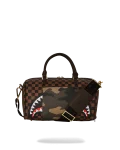 EXTERIOR GOLD ZIP POCKET SHARKS IN PARIS MINI DUFFLE