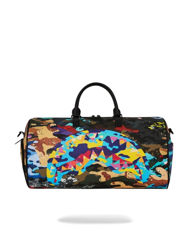 SLICED AND DICED CAMO DUFFLE