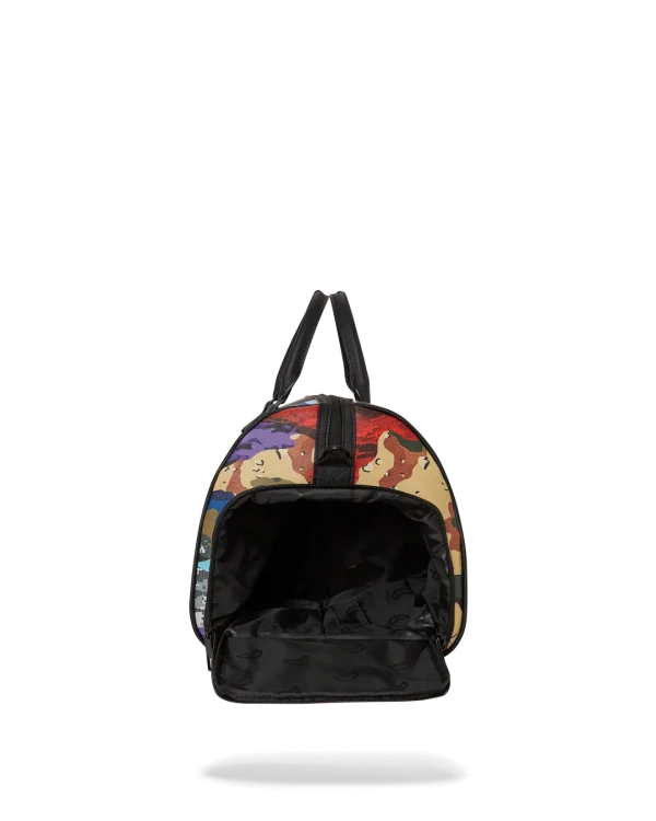 SLICED AND DICED CAMO DUFFLE
