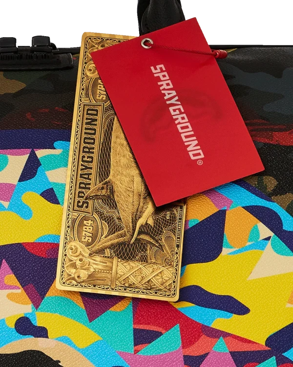 SLICED AND DICED CAMO DUFFLE
