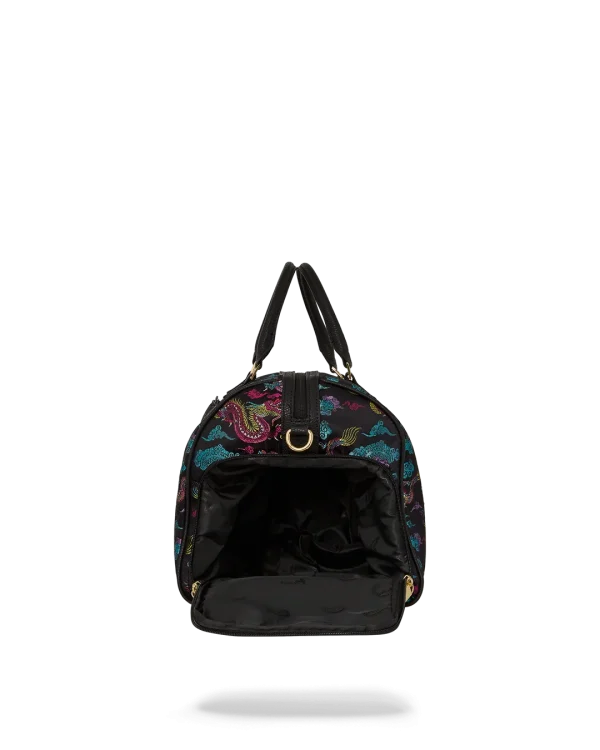 EMBROIDERED DRAGONS DUFFLE