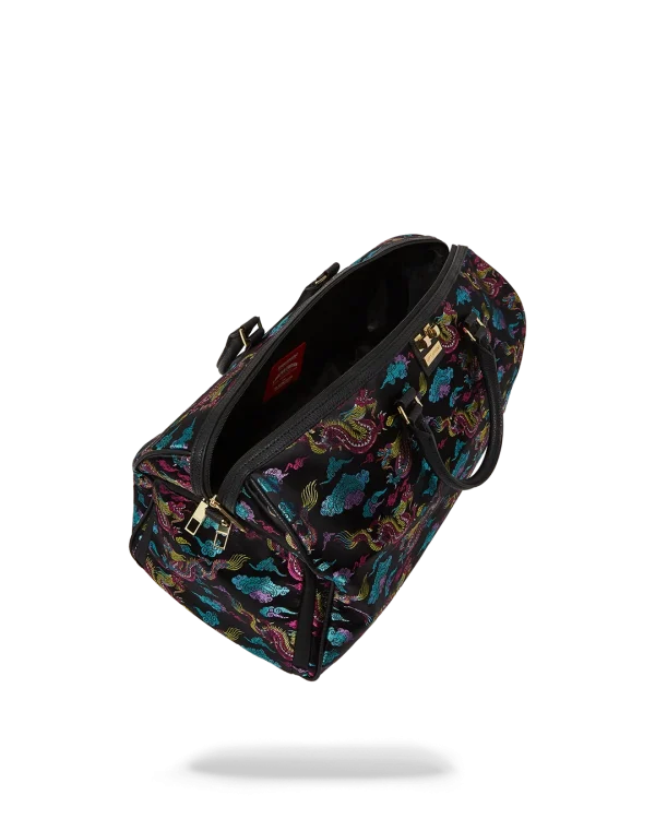 EMBROIDERED DRAGONS DUFFLE