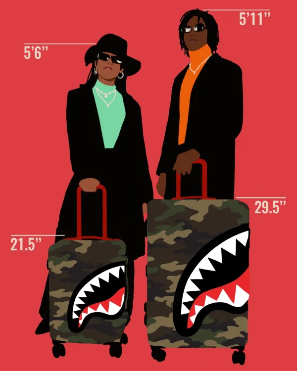 SHARKNAUTICS (CAMO) 21.5 CARRY-ON LUGGAGE