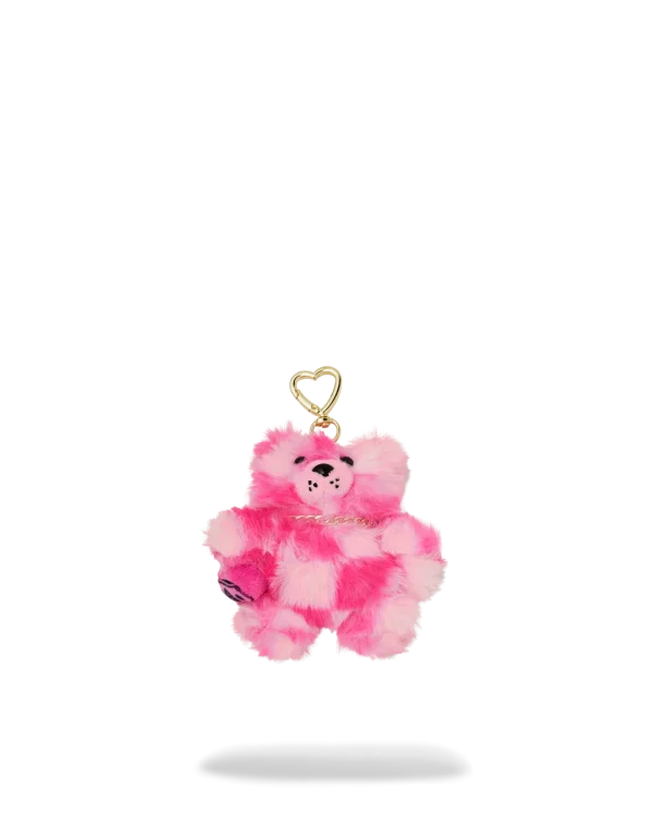 FURZILLA SHARK (PINK CHECK) KEYCHAIN