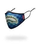 ADULT SHARK ISLAND FORM FITTING FACE MASK