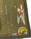 PAINT SPLAT KNIT SHORTS (GREEN)