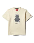 SHORT SLEEVE GRAPHIC MONEY BEAR T-SHIRT (APRICOT)