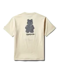 SHORT SLEEVE GRAPHIC MONEY BEAR T-SHIRT (APRICOT)