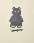 SHORT SLEEVE GRAPHIC MONEY BEAR T-SHIRT (APRICOT)