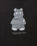 SHORT SLEEVE GRAPHIC MONEY BEAR T-SHIRT (BLACK)