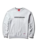 SPRAYGROUND PULLOVER CREW NECK SWEATSHIRT (LT GREY)