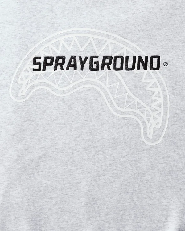 SPRAYGROUND PULLOVER CREW NECK SWEATSHIRT (LT GREY)