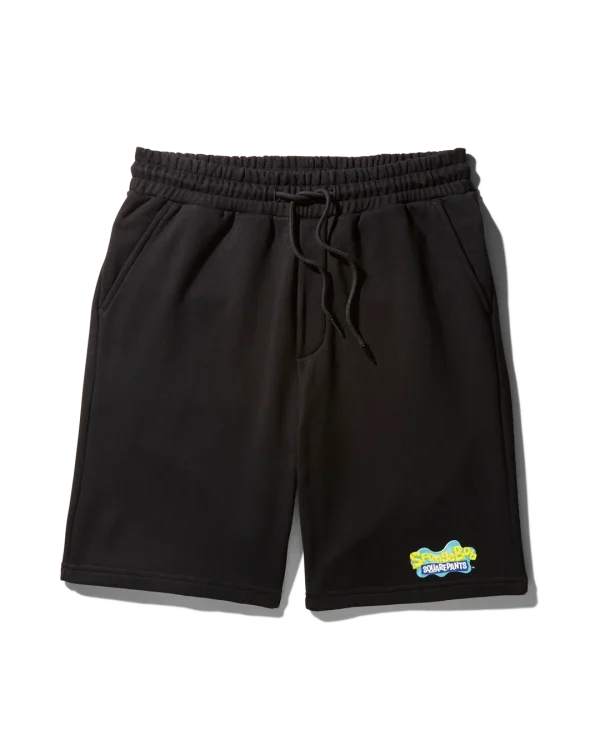 SPONGEBOB KNIT SHORTS (BLACK)