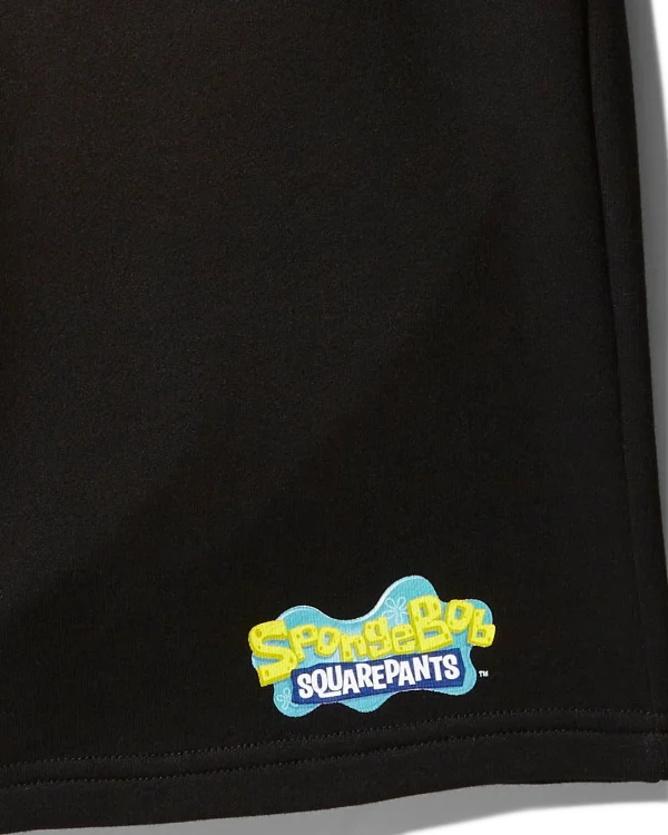 SPONGEBOB KNIT SHORTS (BLACK)