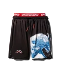 DRAGON WAVE CORTO SWIM TRUNKS (BLACK)