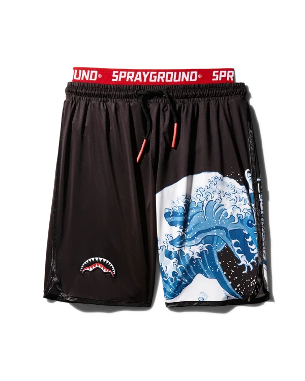 DRAGON WAVE CORTO SWIM TRUNKS (BLACK)