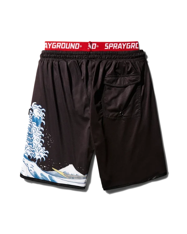 DRAGON WAVE CORTO SWIM TRUNKS (BLACK)