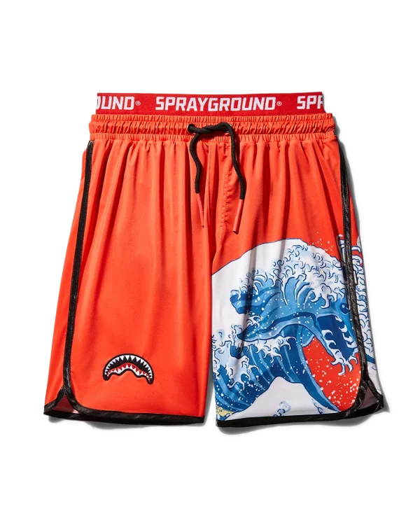 JAPAN WAVE CORTO SWIM TRUNKS (RED)