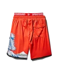 JAPAN WAVE CORTO SWIM TRUNKS (RED)
