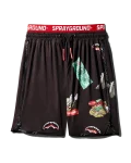 PATCH ALL-IN CORTO SWIM TRUNKS (BLACK)