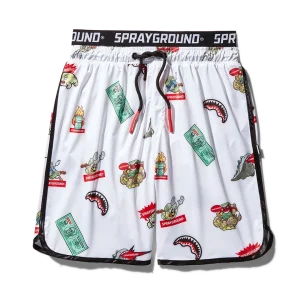 PATCH ALL-IN CORTO SWIM TRUNKS (WHITE)