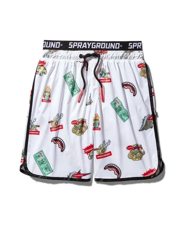 PATCH ALL-IN CORTO SWIM TRUNKS (WHITE)