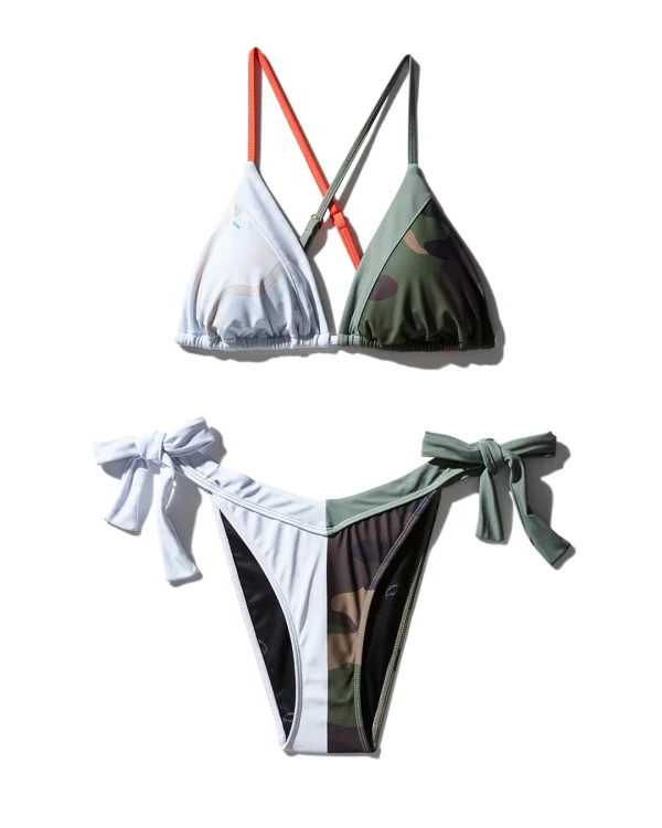 SPLIT BITE CAMO BIKINI
