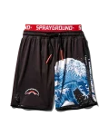 KIDS JAPAN WAVE SWIM TRUNKS (BLACK)