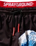 KIDS JAPAN WAVE SWIM TRUNKS (BLACK)