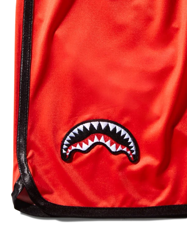 KIDS JAPAN WAVE SWIM TRUNKS (RED)